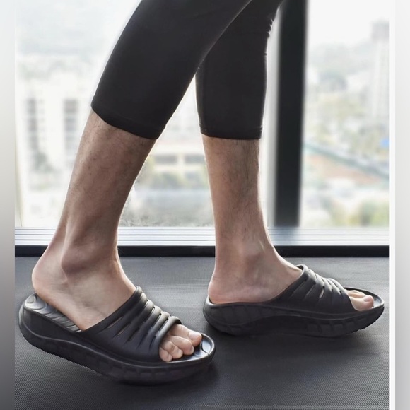 KuaiLu Men’s Recovery Sport Sandals – Orthotic Arch Support – Size 11 Gray - Picture 1 of 10